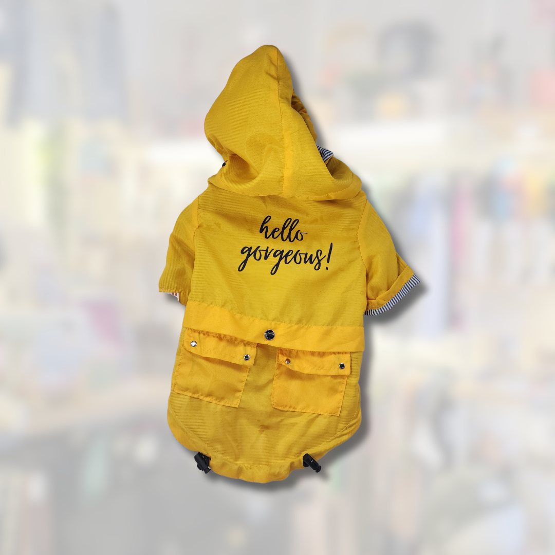 Chamarra Amarilla Repelente para Perrito