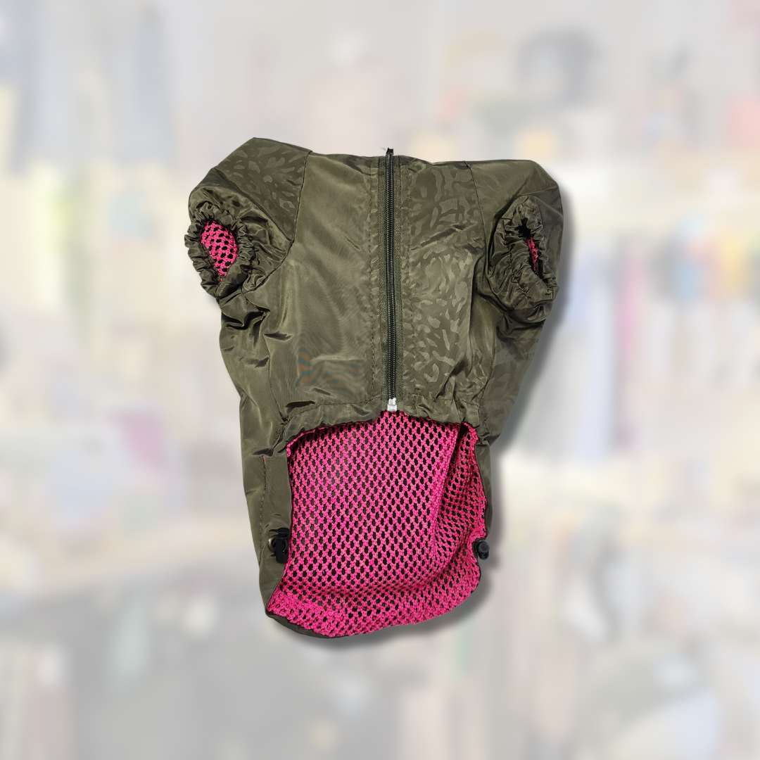 Impermeable NO BAD DAYS verde para Perrito
