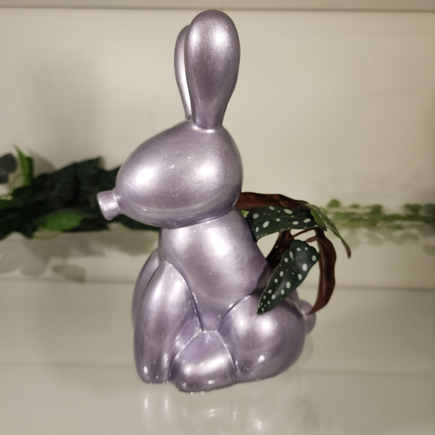 Maceta Conejo Globo Lila