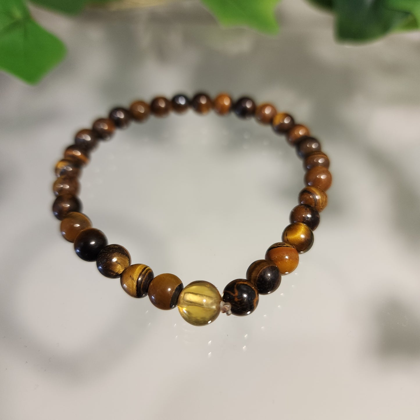 Pulsera Ojo de Tigre - Ambar