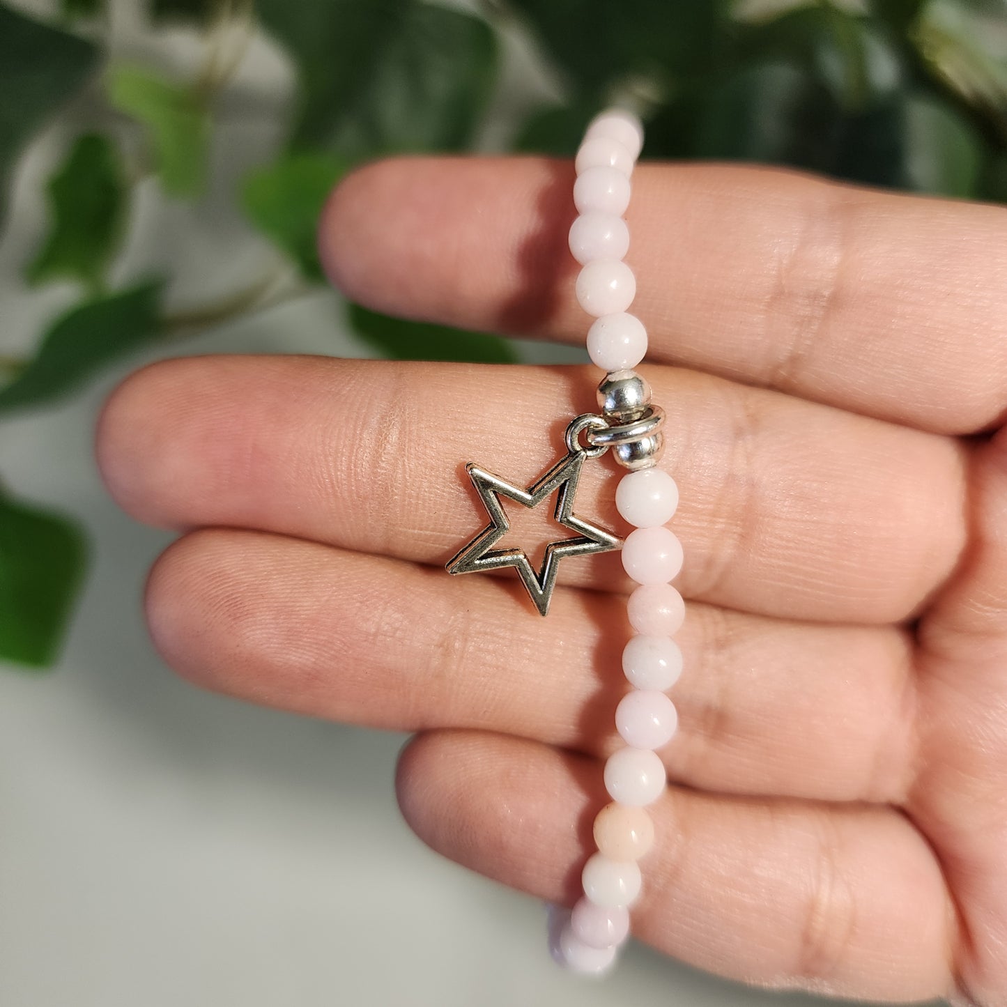 Pulsera Cuarzo Rosa Estrella