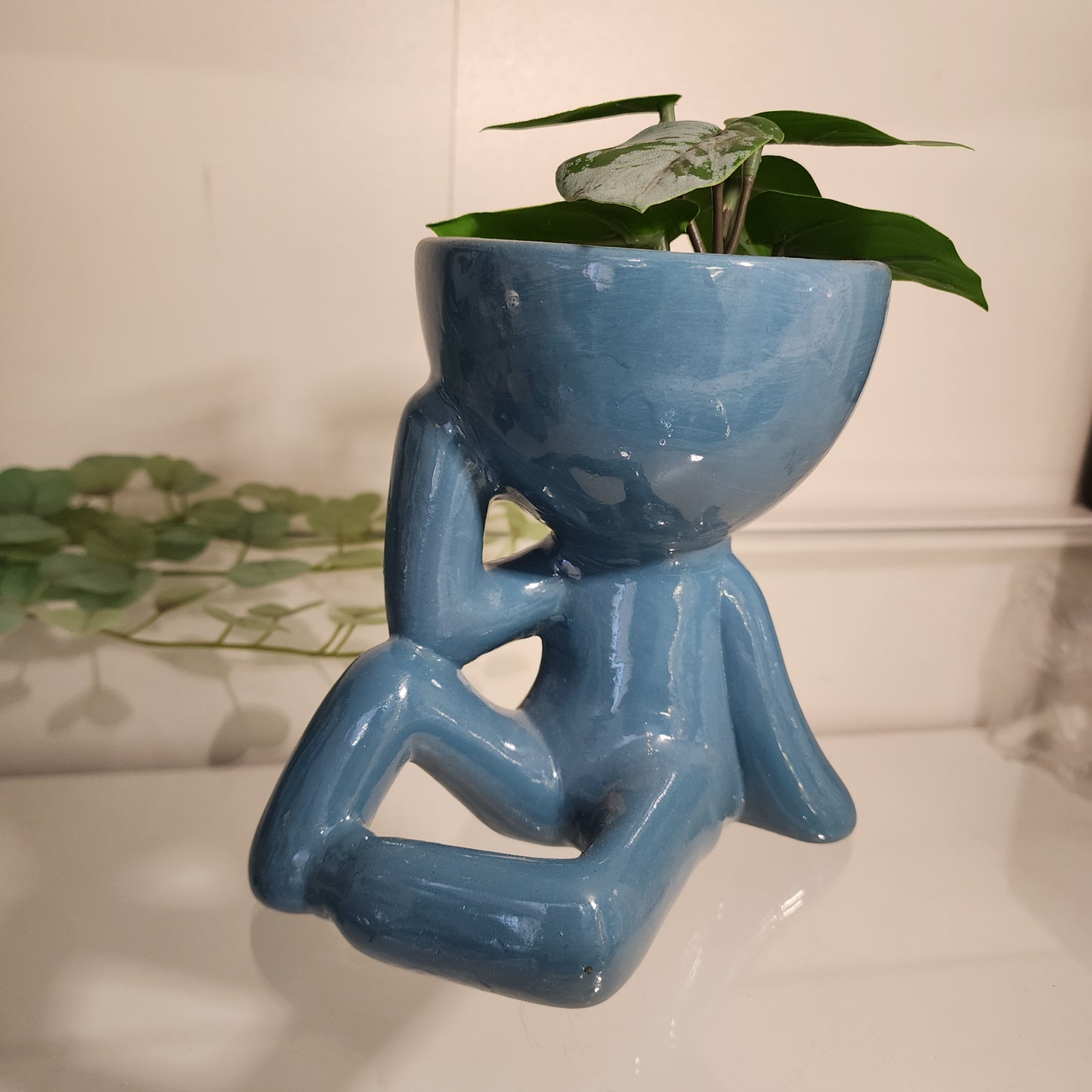 Maceta Bob Pensando Azul