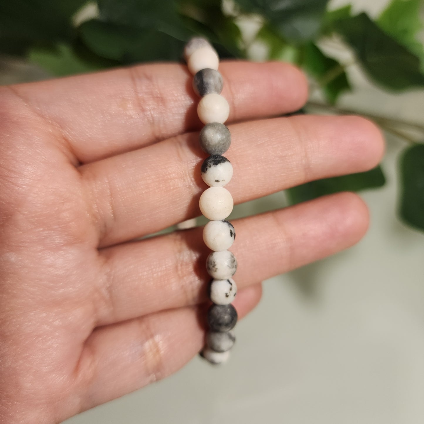Pulsera Jaspe Cebra Rosa