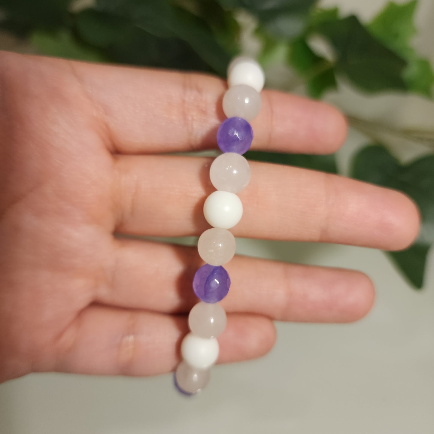 Pulsera Cuarzo y Amatista