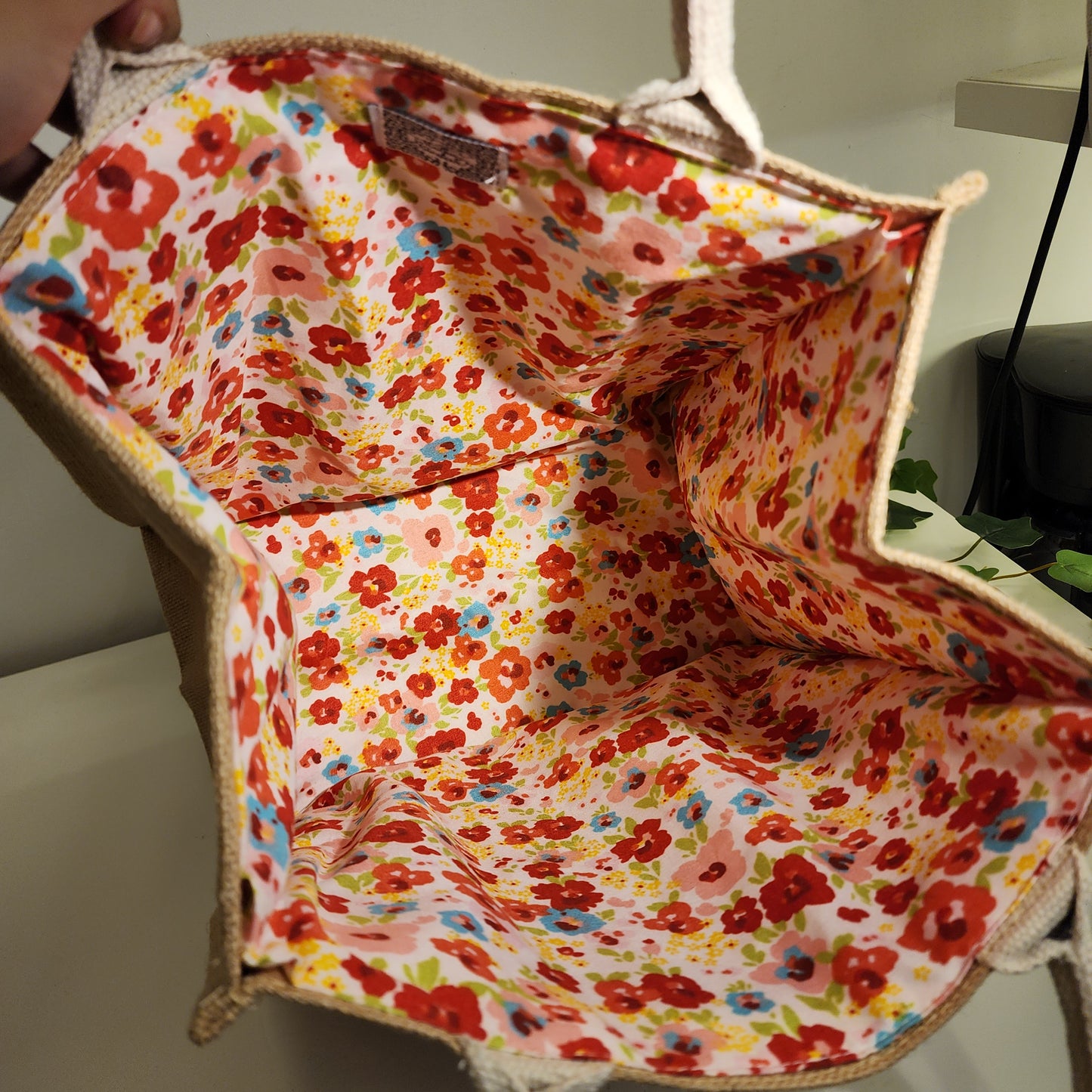 Bolsa De Yute Con Bordado de Lele