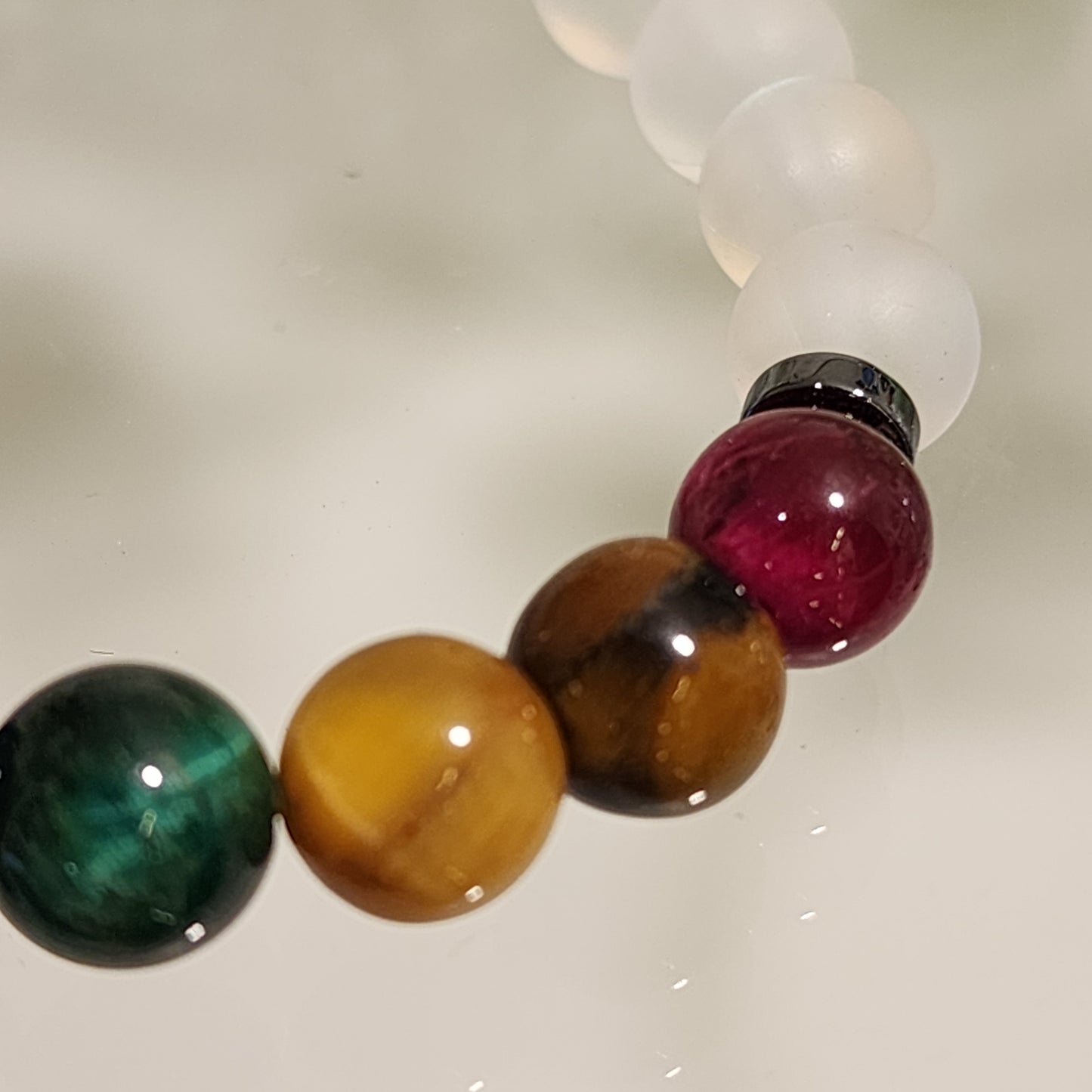 Pulsera Chakras - Piedra Luna