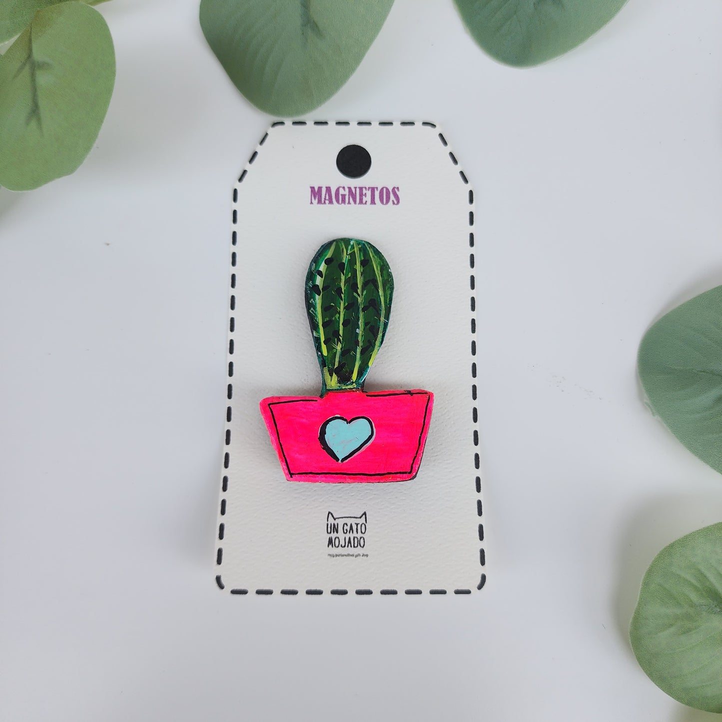 Imán Cactus Corazón