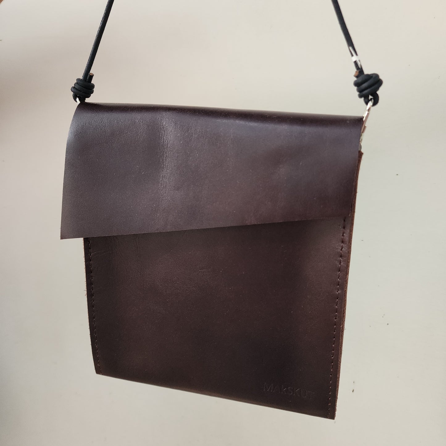 Crossbody de Piel Cafe Obscuro