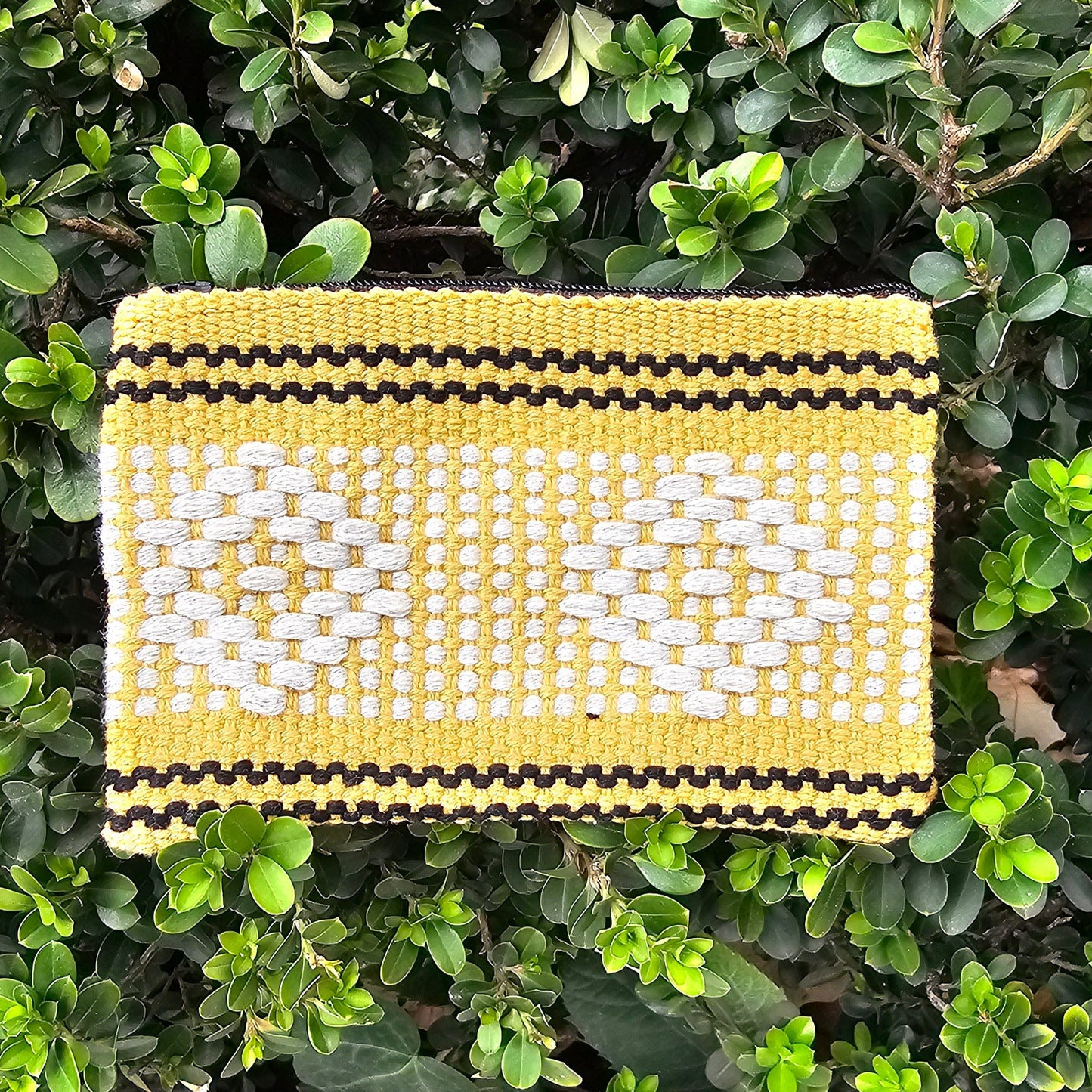 Monedero Artesanal de Oaxaca - Amarillo B/N