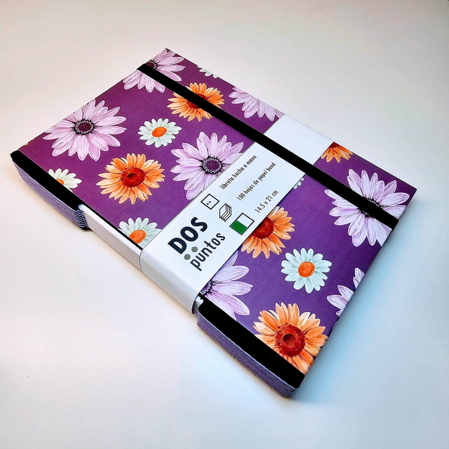 Libreta Pasta Dura Juego de Margaritas