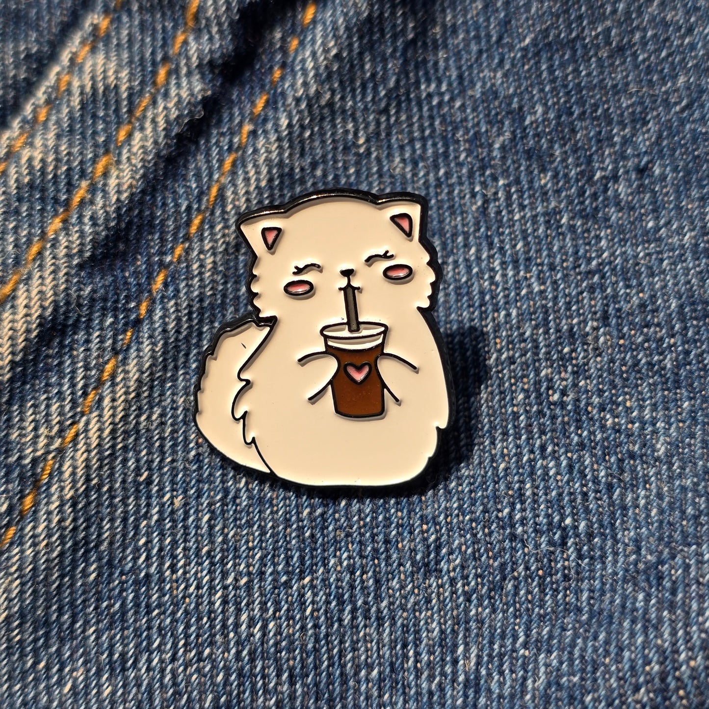 Pin Cat Coffe