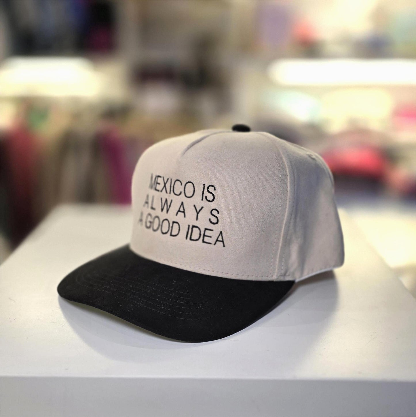 Gorra de gamuza "Mexico is always a good idea"