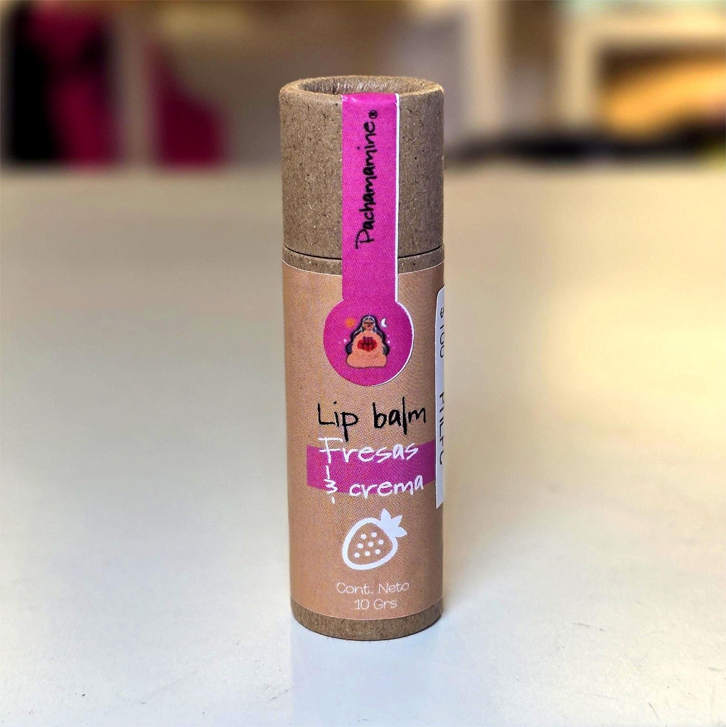Lip Balm FRESAS CON CREMA en Barra