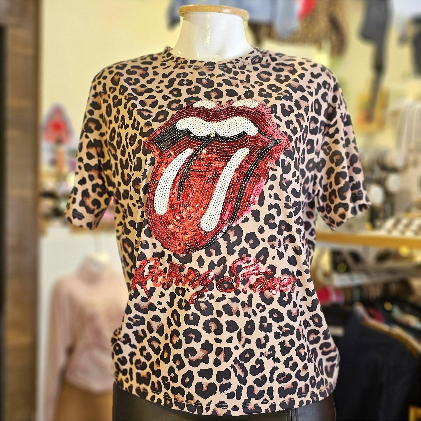 Playera Rolling Stones Animal Print