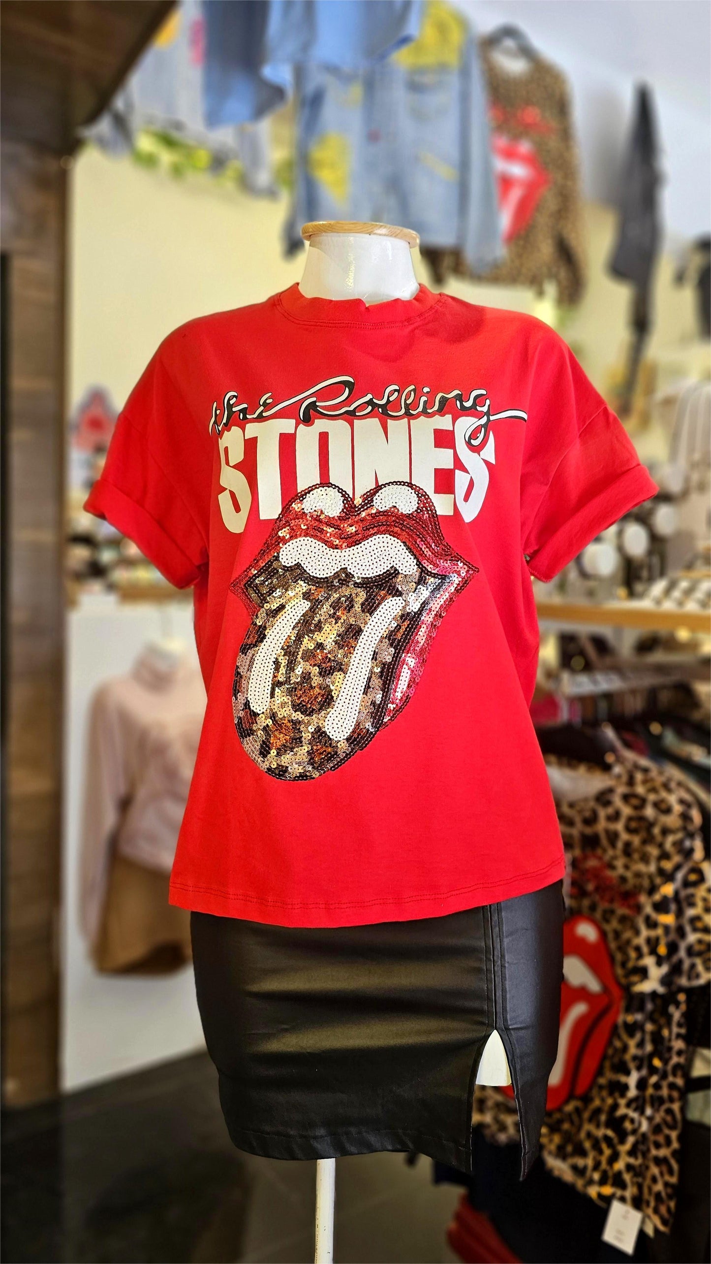 Playera Rolling Stones Roja