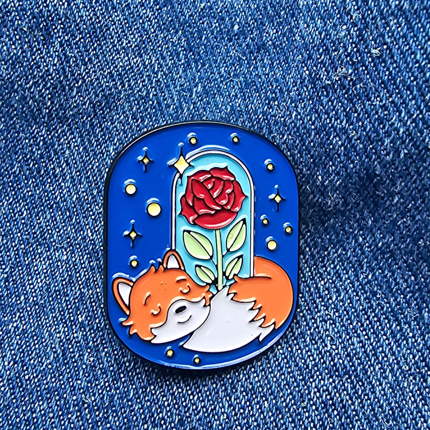 Pin El Zorro y La Rosa