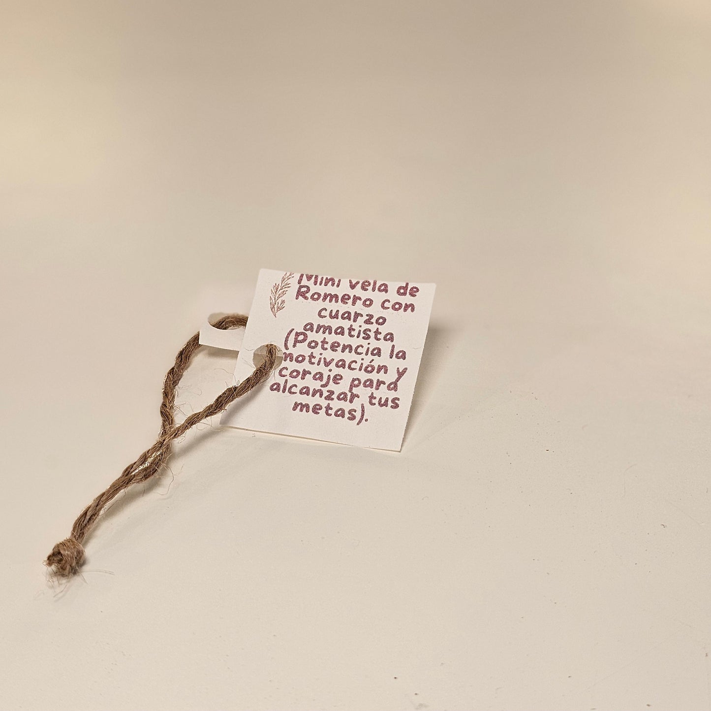 Vela Mini Amatista (Motivación y coraje para alcanzar tus metas)