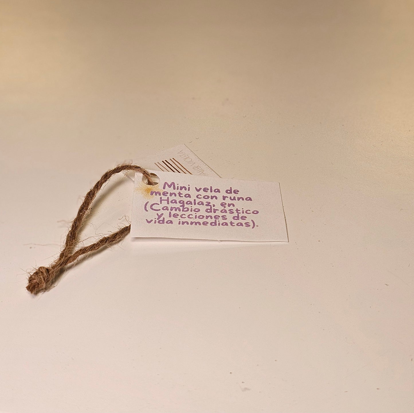 Vela Mini Runa Hagalaz (Cambio drástico y lecciones de vida inmediata)