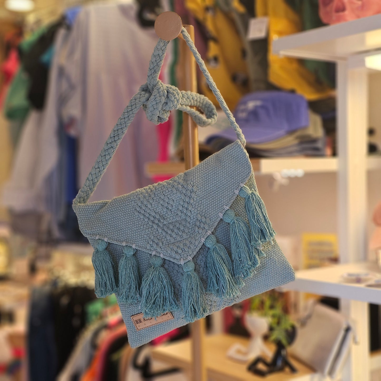 Cross Body Artesanal de Oaxaca Turqueza