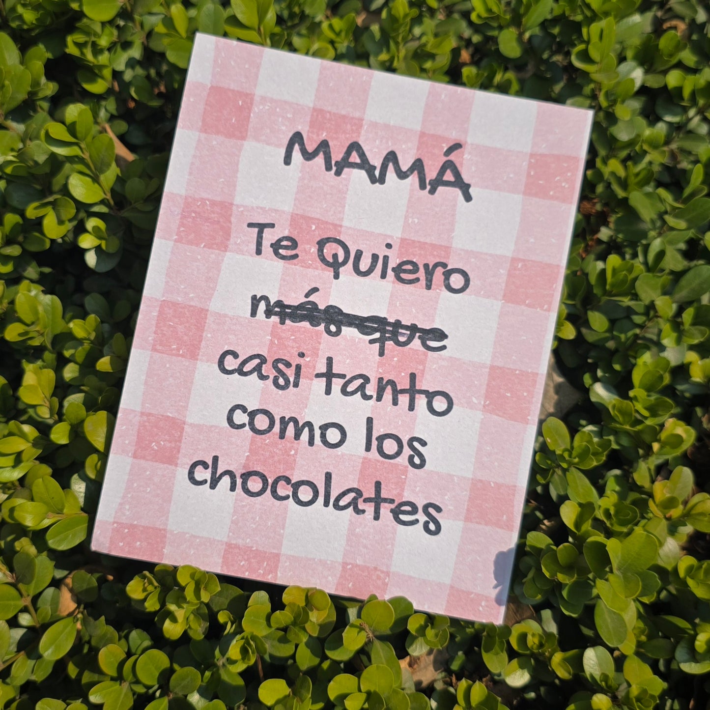 Tarjeta - Mamá vs Chocolate