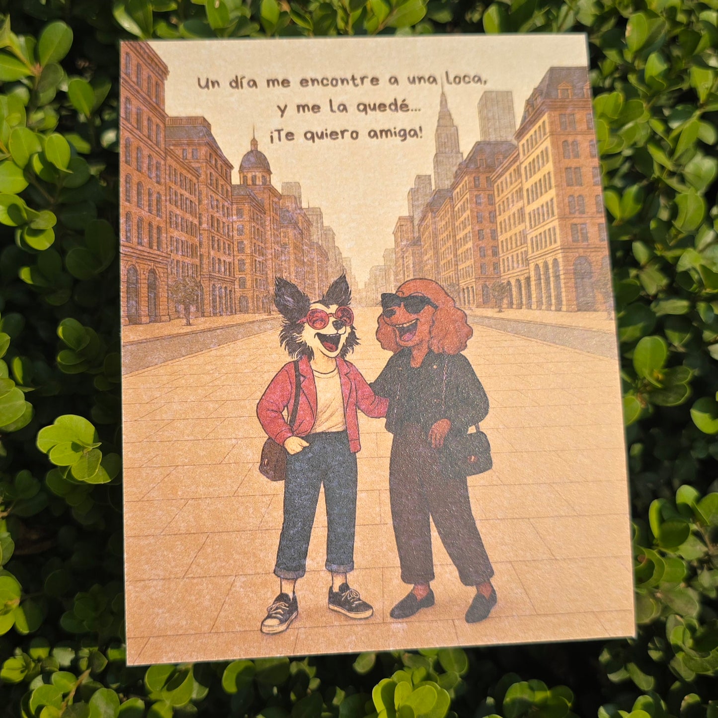 Tarjeta - Un día me encontre a una loca ...