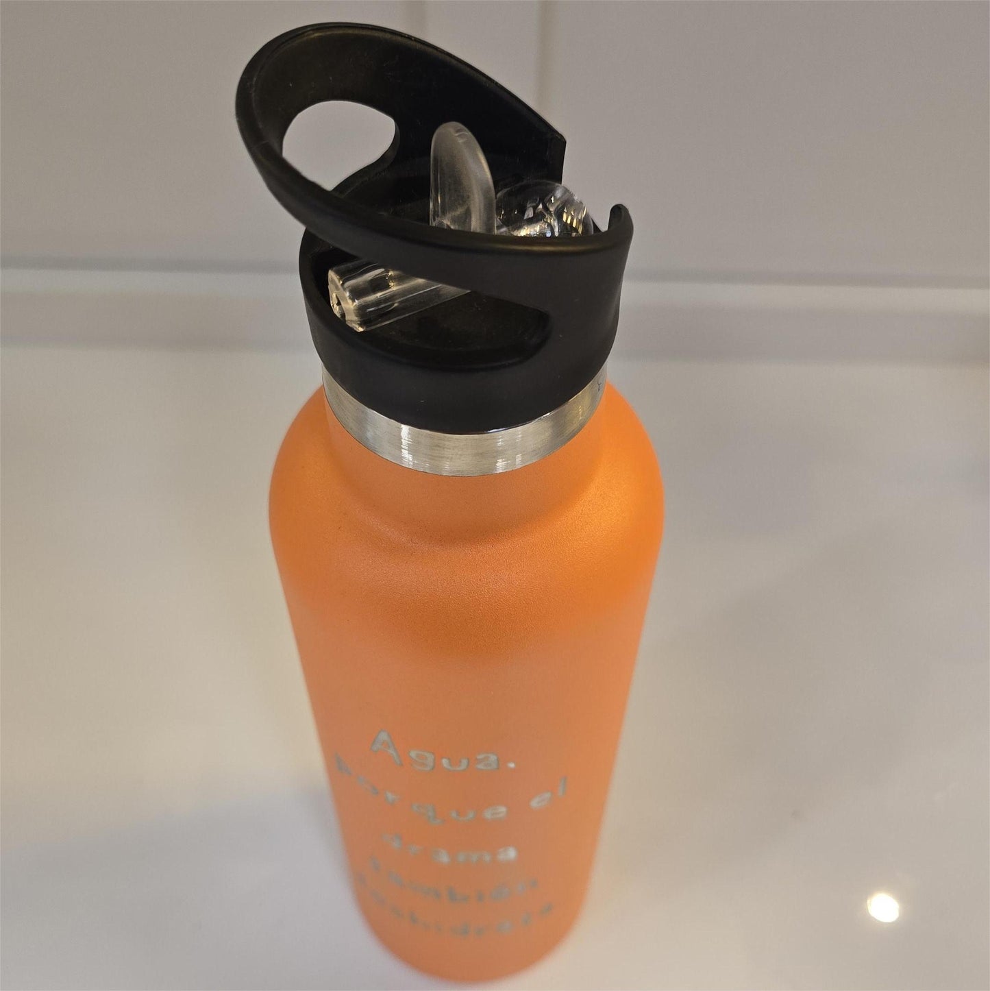 Botella - Agua Porque El Draman Tambien Desidrata - Naranja