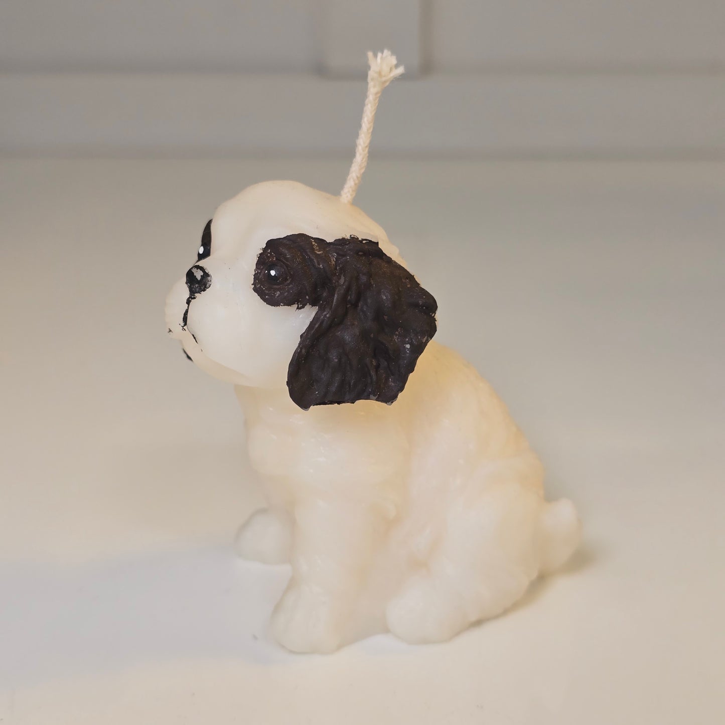 🐶💖 Vela Perrito Con Orejitas Cafes