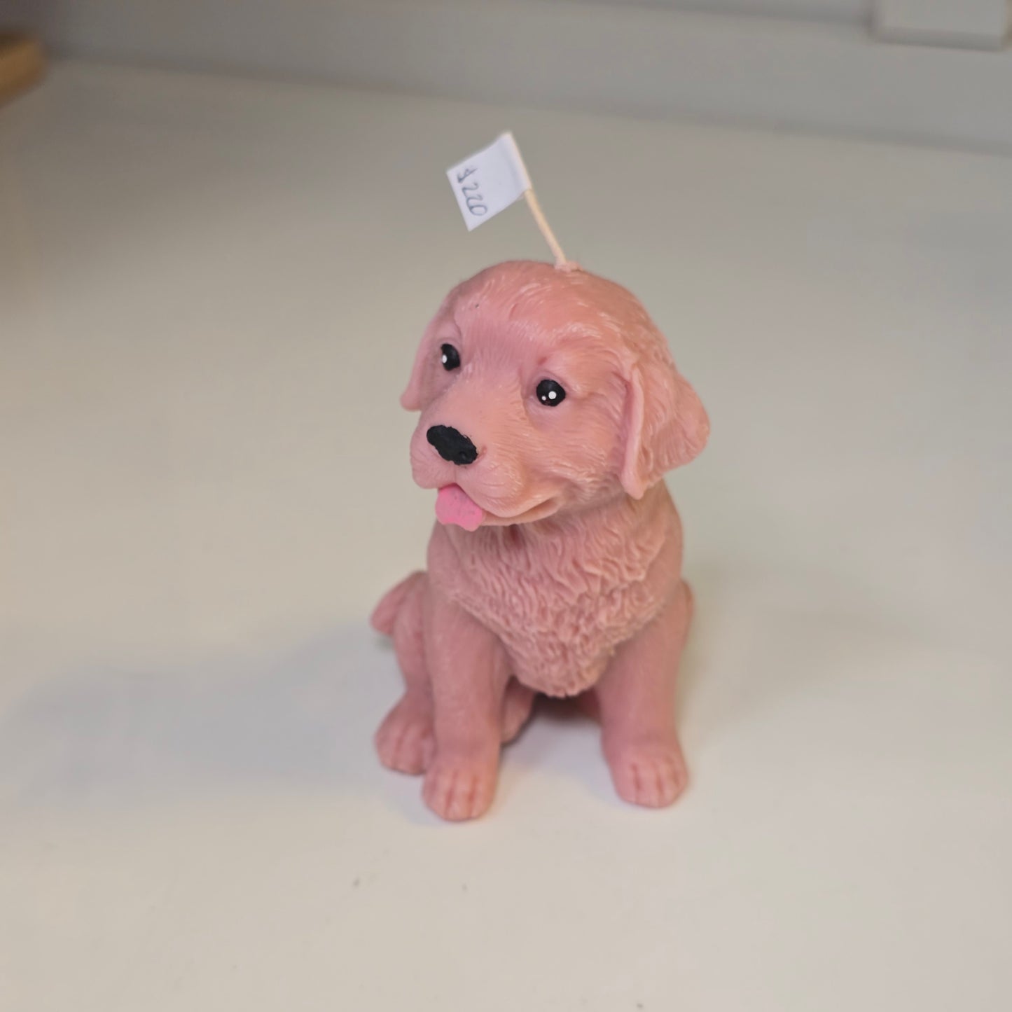 🐶💛 Vela perrito sonriente con lengüita