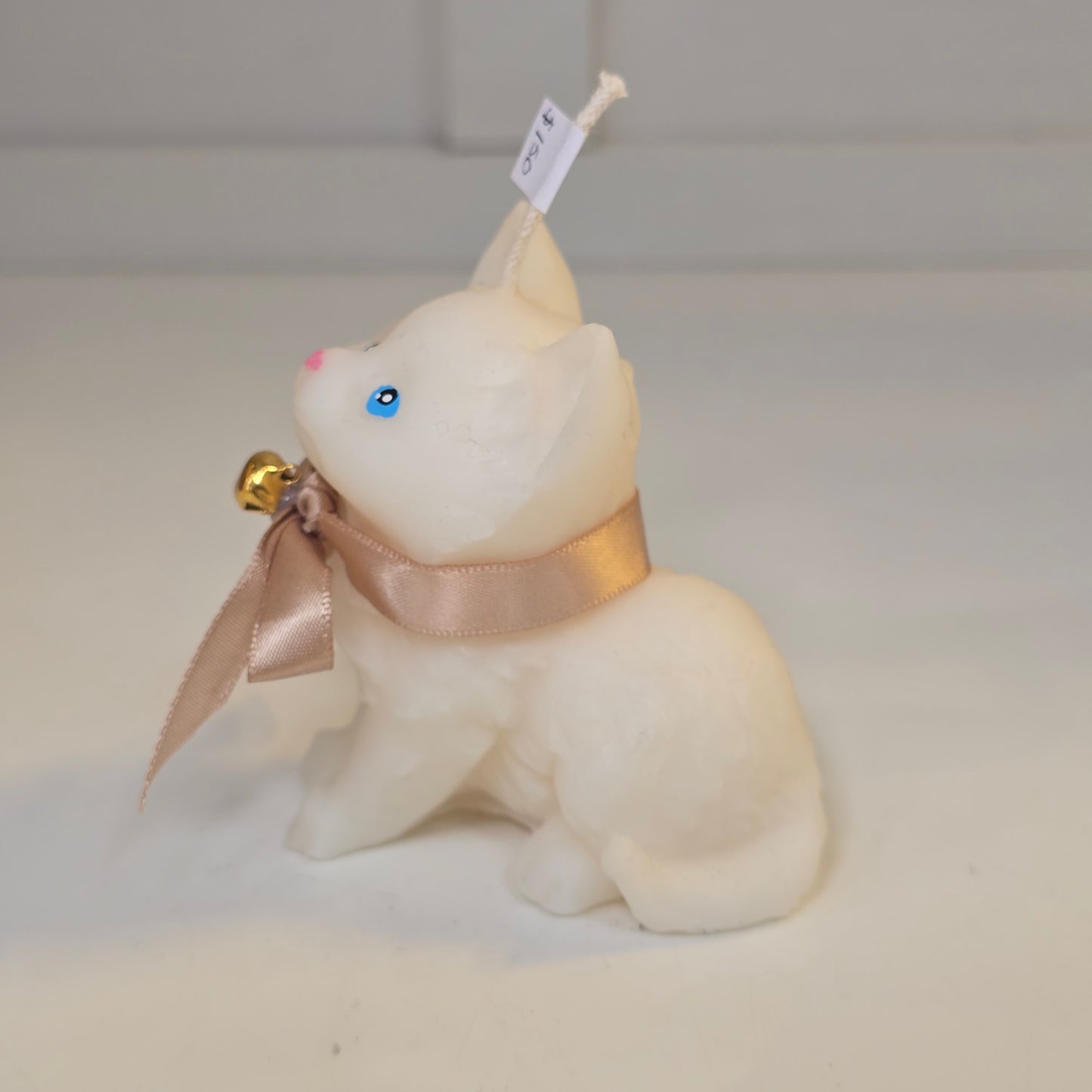 š»š¤ Vela Gatito Blanco con MoƱo