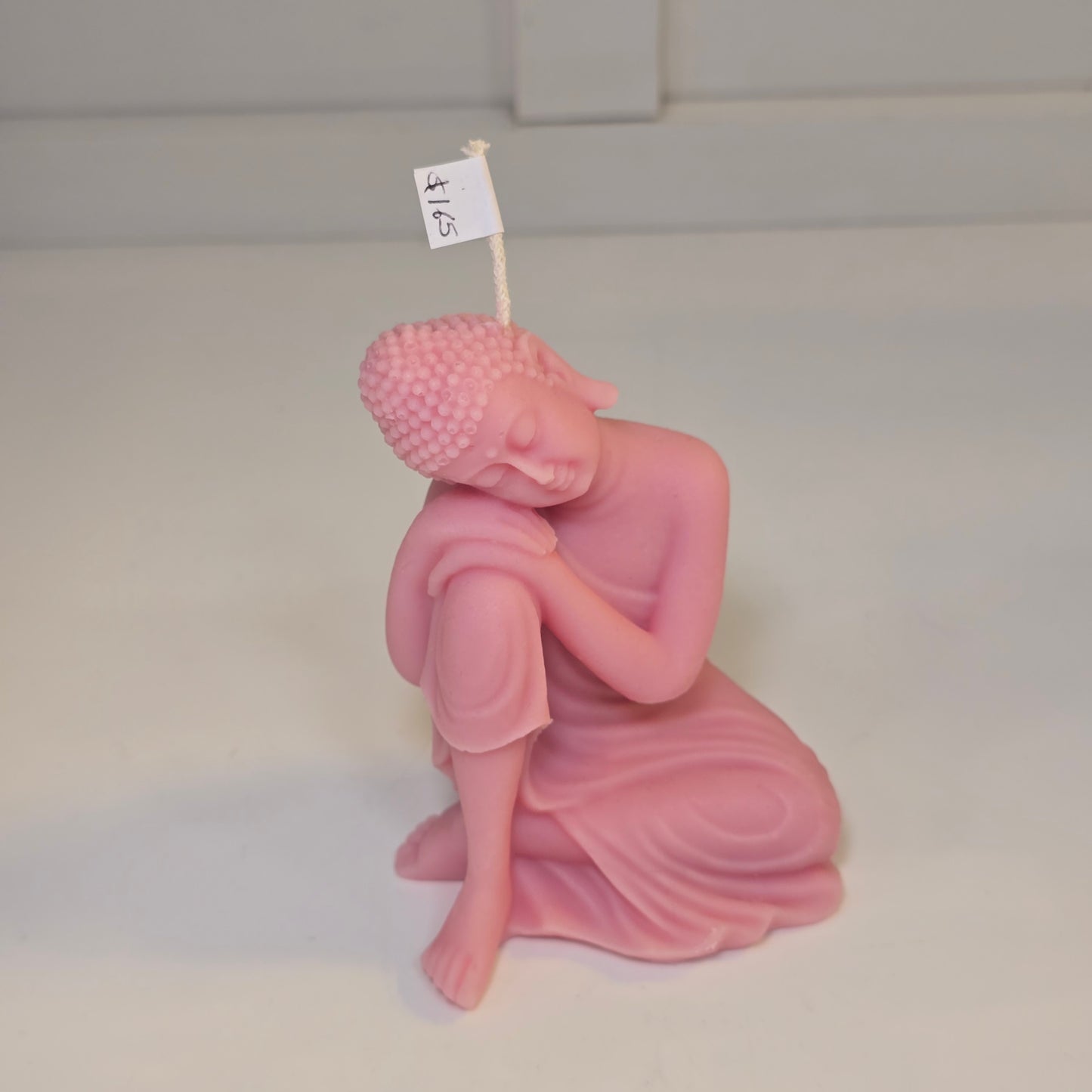 🧘♀️ Vela Buda – Postura relajada - Rosa