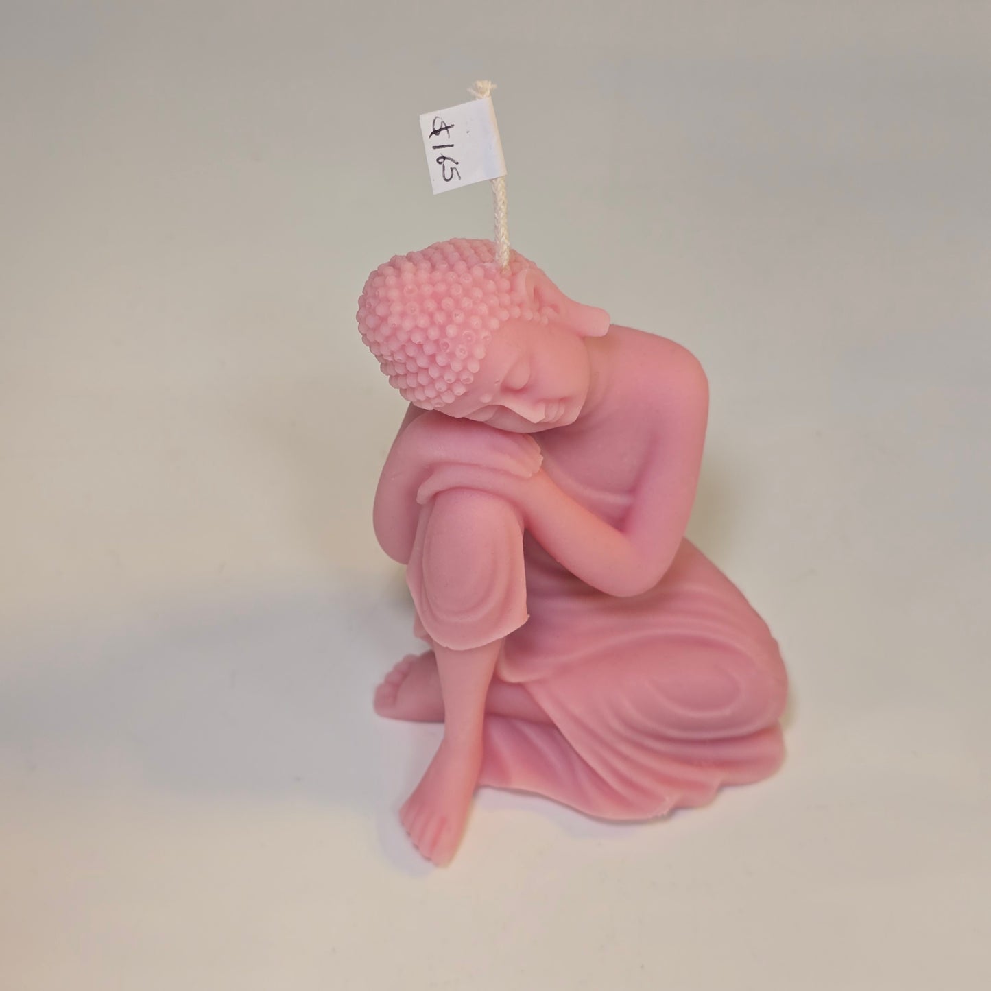 🧘♀️ Vela Buda – Postura relajada - Rosa