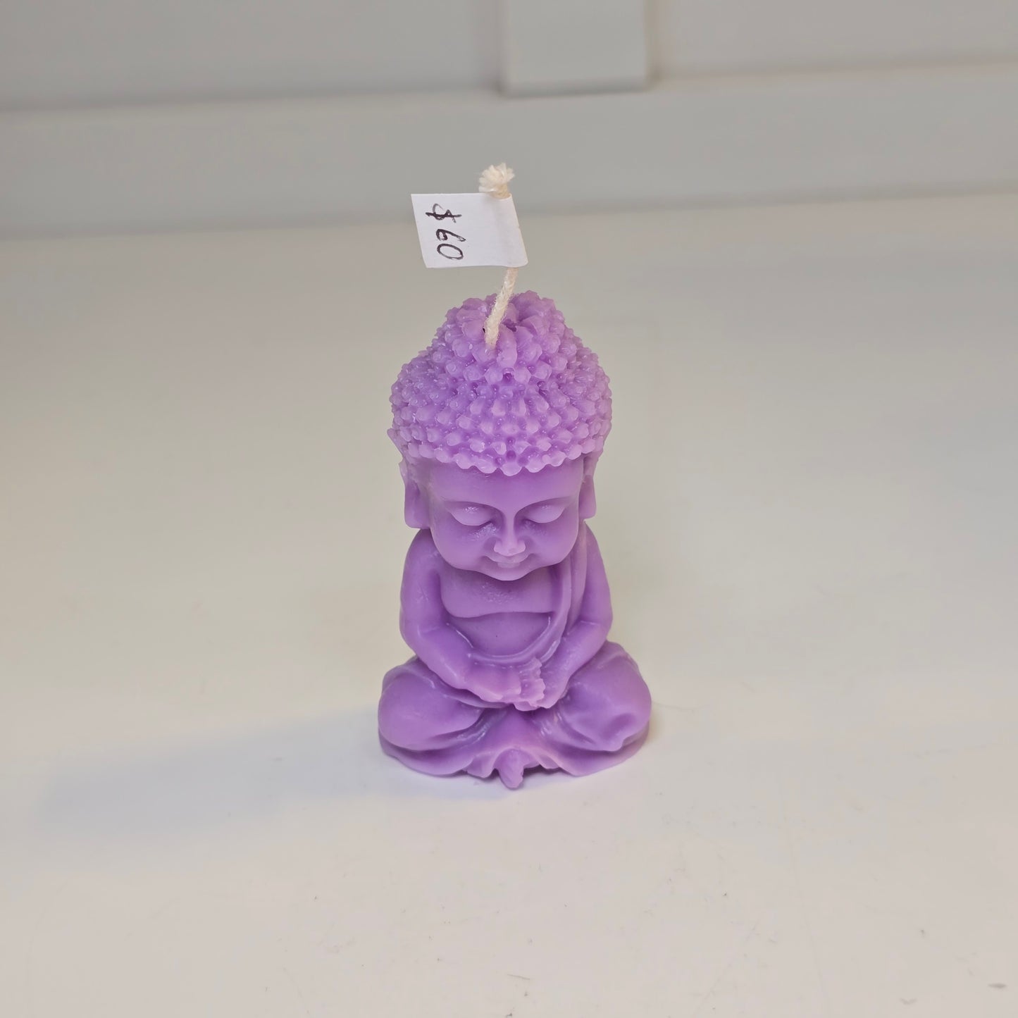 🧘♂️ Vela mini Buda – Posición de meditación - Lila