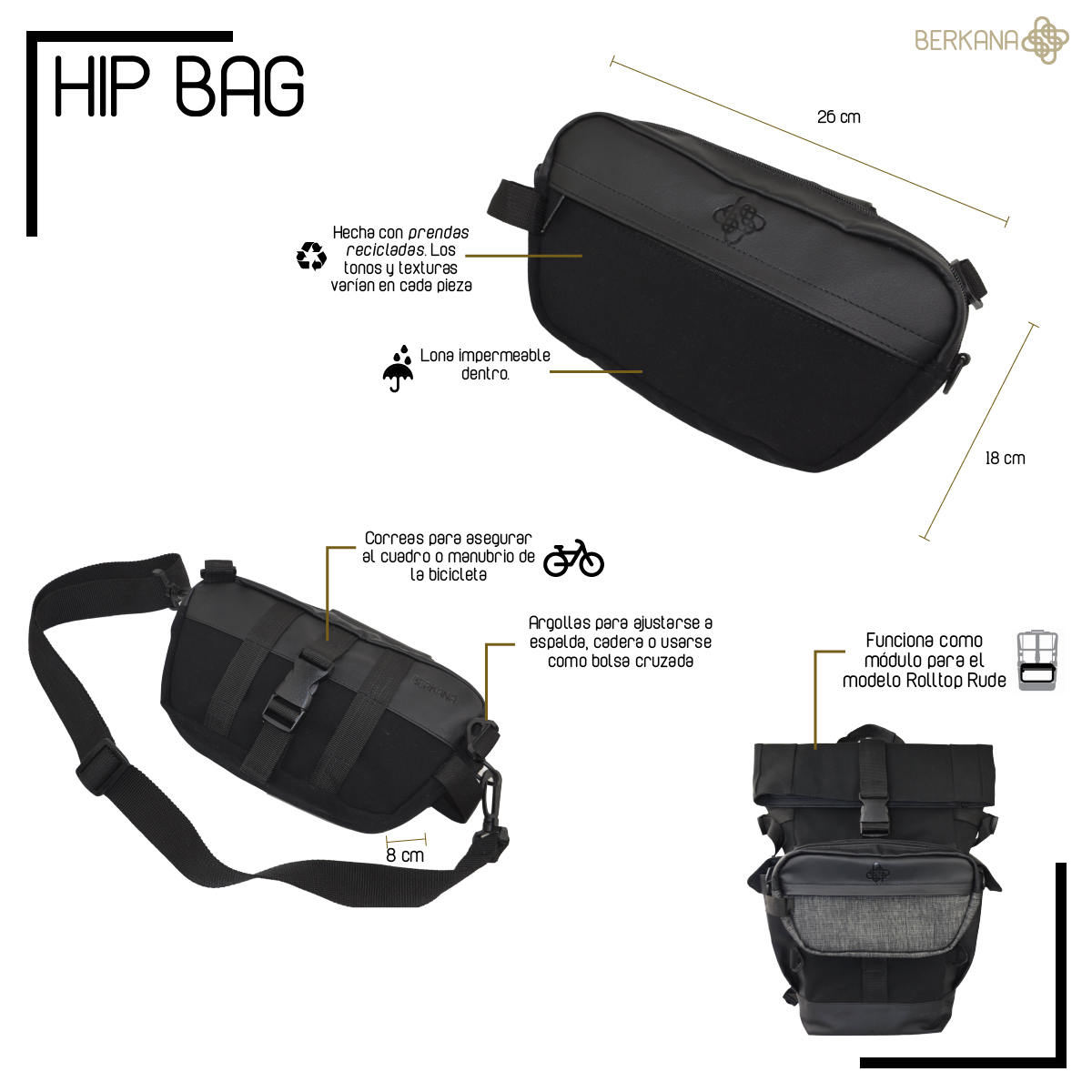 Hip Bag Negra