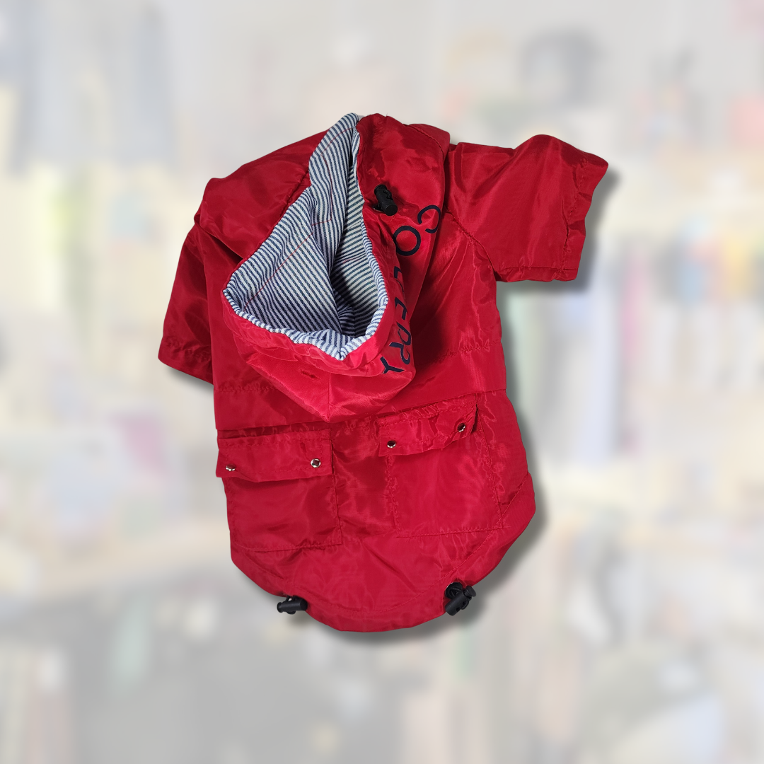 Chamarra Roja Repelente para Perrito