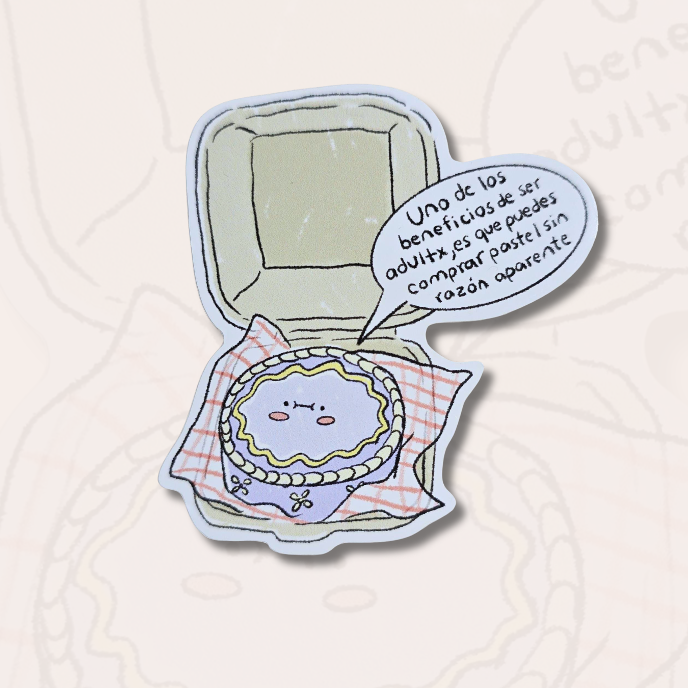 Sticker Beneficios de Ser Adultx
