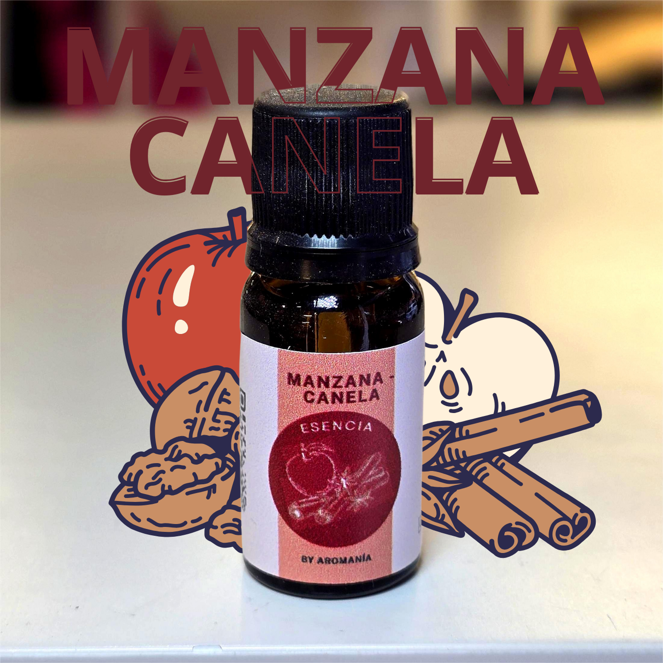 Aceite Esencial MANZANA CANELA Para Difusor - 10ml