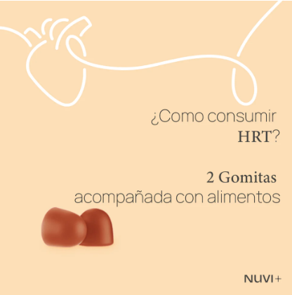 Gomitas HRT - Omega 3 + Coenzima Q10 + Cúrcuma + Vit. C + Vit. D3