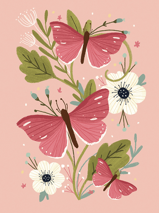 Paint by Diamonds - Mariposas y Flores