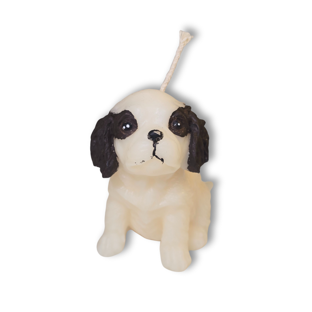 🐶💖 Vela Perrito Con Orejitas Cafes