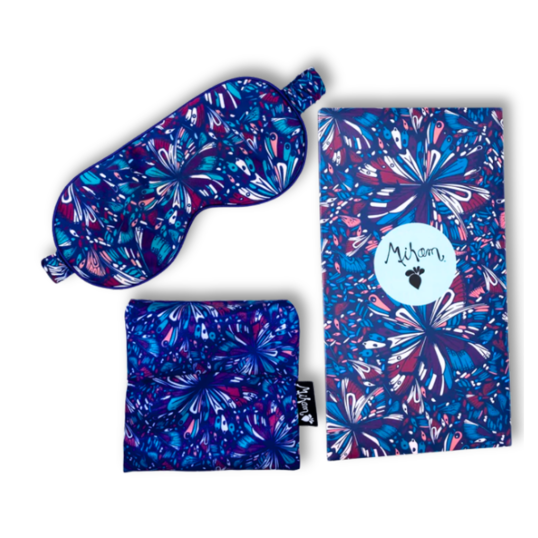 Sleepmask seda 100% | Mariposa Azul