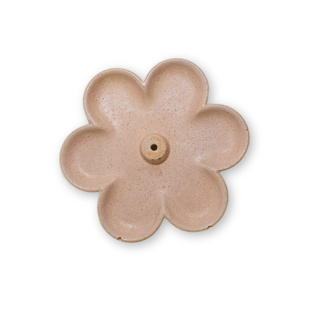 Porta Incienso | Flor Rosa