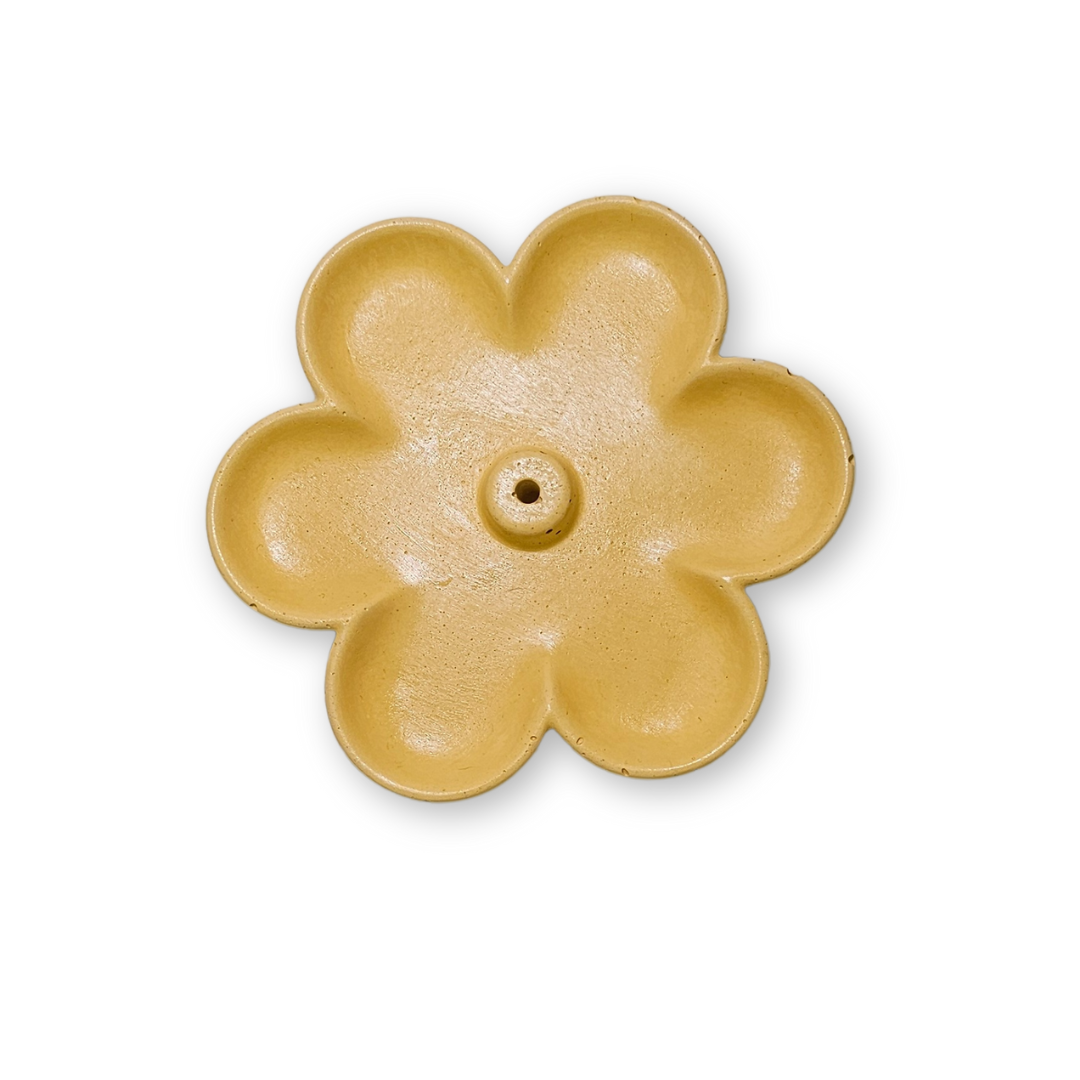 Porta Incienso | Flor Amarilla