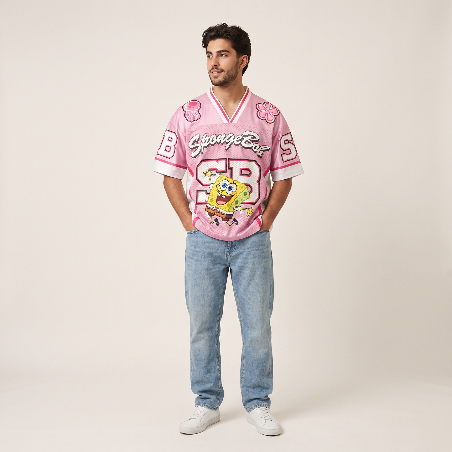 Jersey Unisex Bob Esponja Rosa