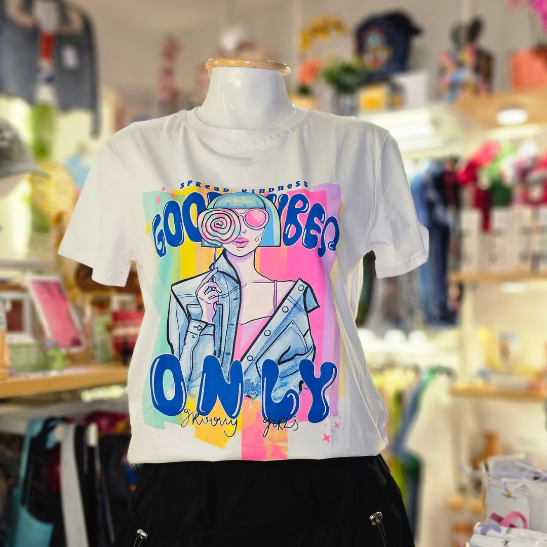 Playera Good Vibes Only - Unitalla