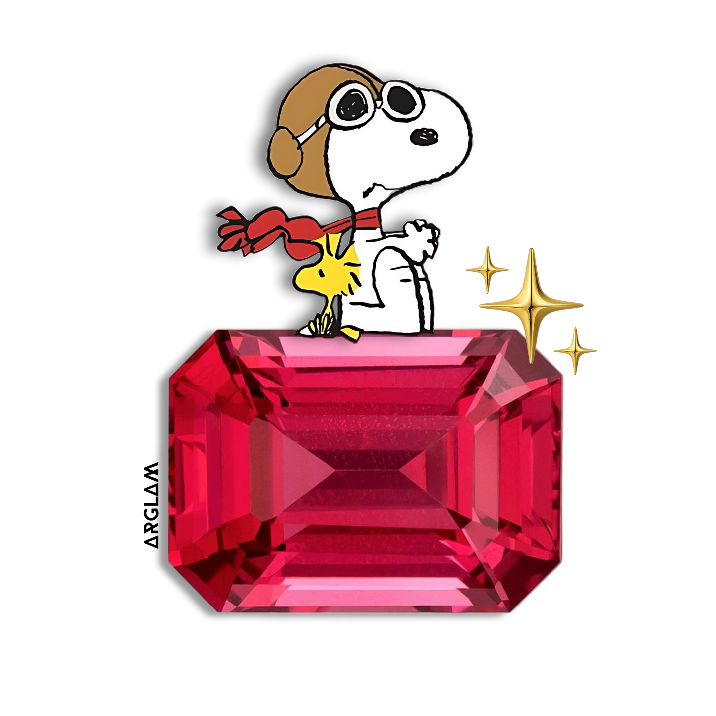 ✨ Sticker Snoopy Rubí