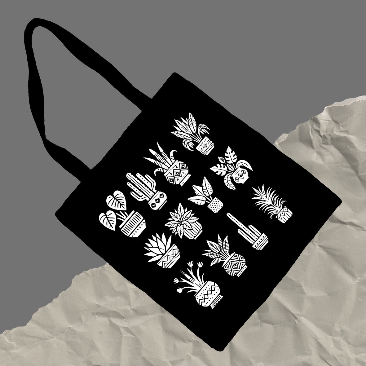 Tote de Manta Negra | Macetas Neutro