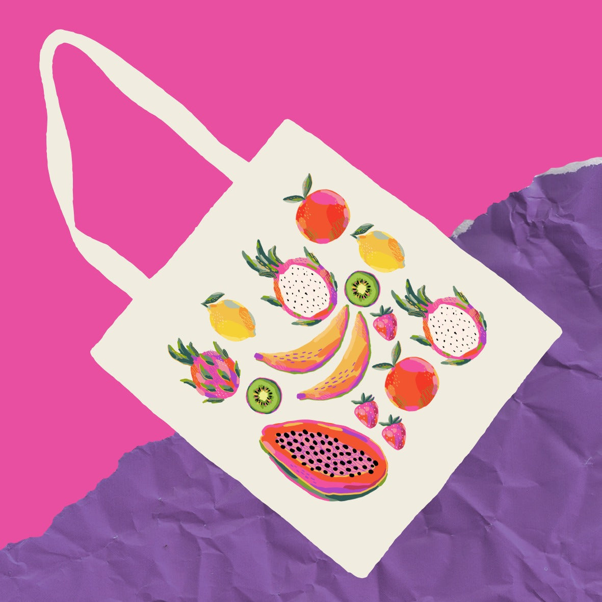 Tote de Manta | Fruta Neón