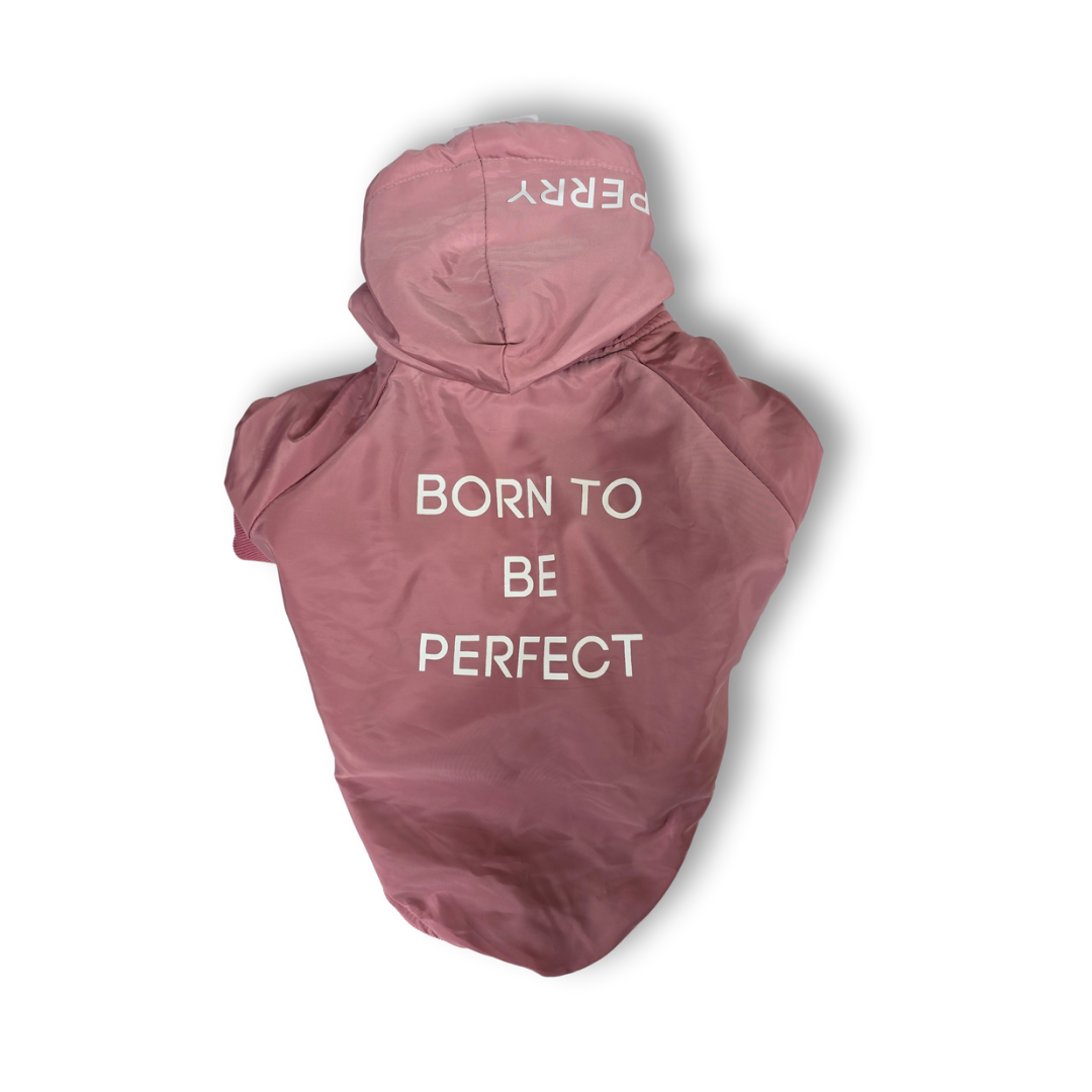 Chamarra Born To Be Perfect Rosa Para Perrito