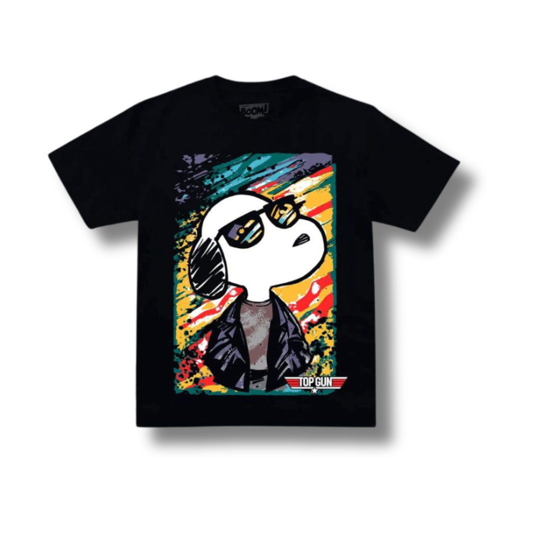 Playera Unisex Snoopy Top Gun