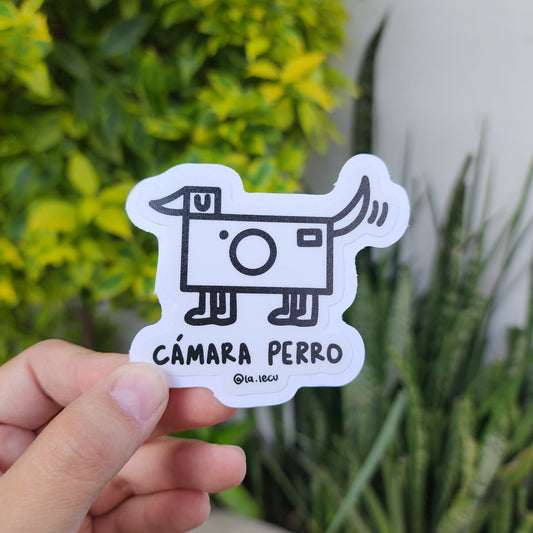 Sticker Cámara Perro